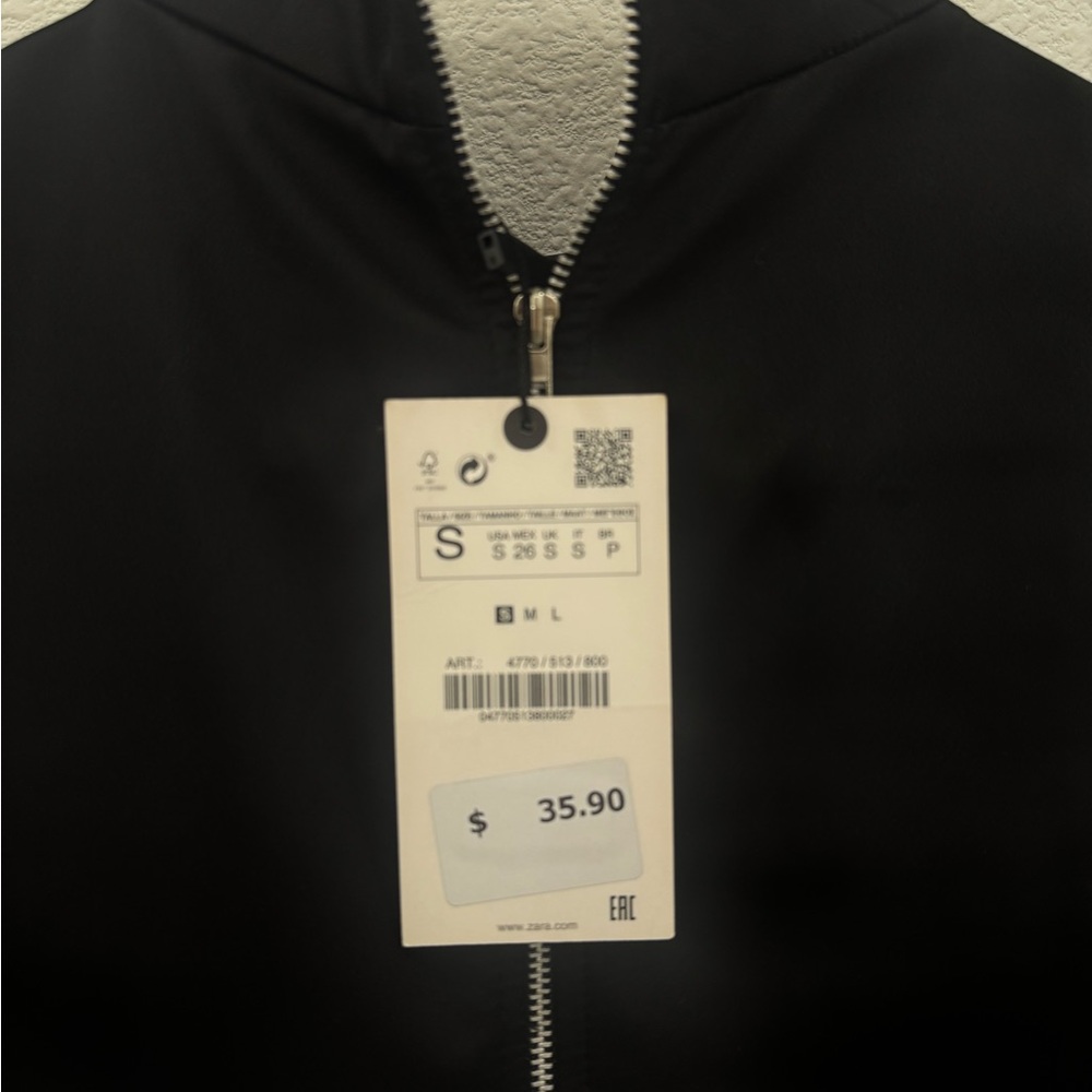 Zara Black High-Neck Silk Corset Top - Picture 6 of 7